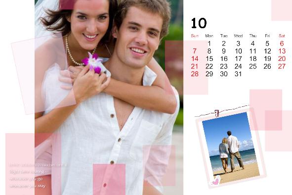 Love & Romantic templates photo templates Loving Calendar-2